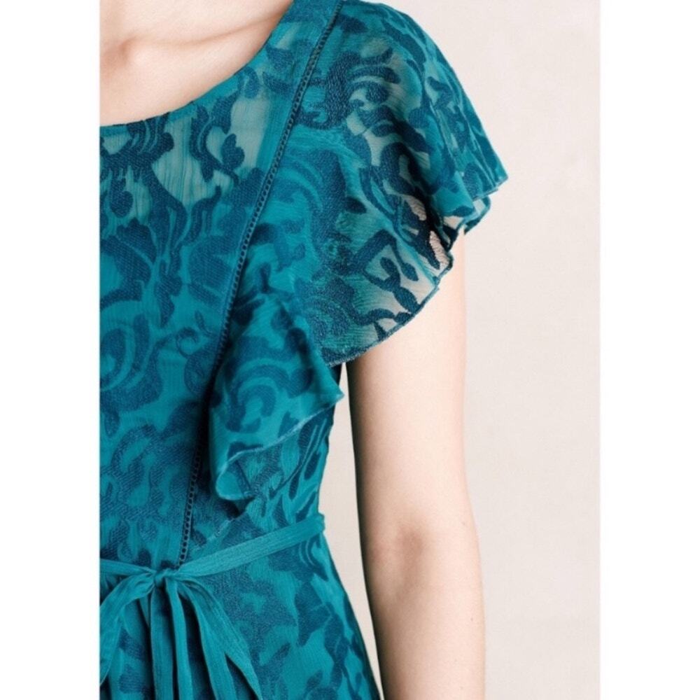Anthropologie Moulinette Soeurs Fluttered Scrollwork Dress - 6
